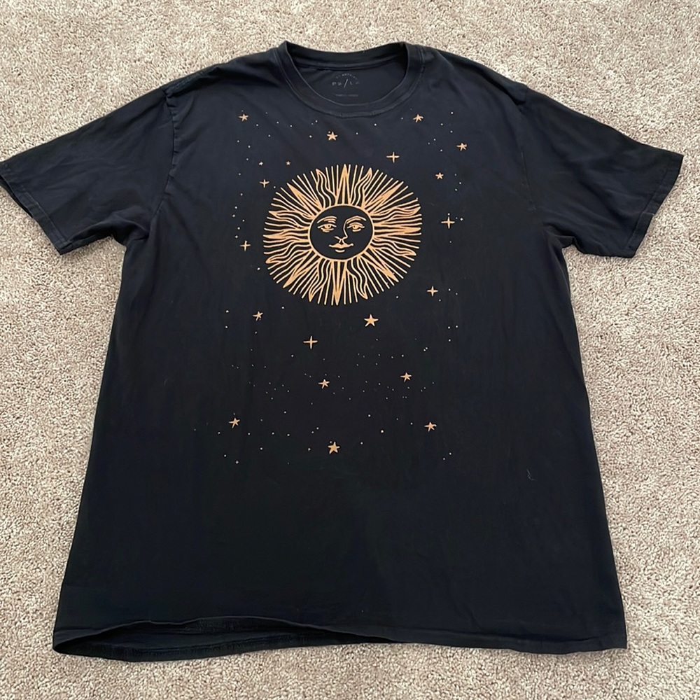 PACSUN Black Graphic Tshirt